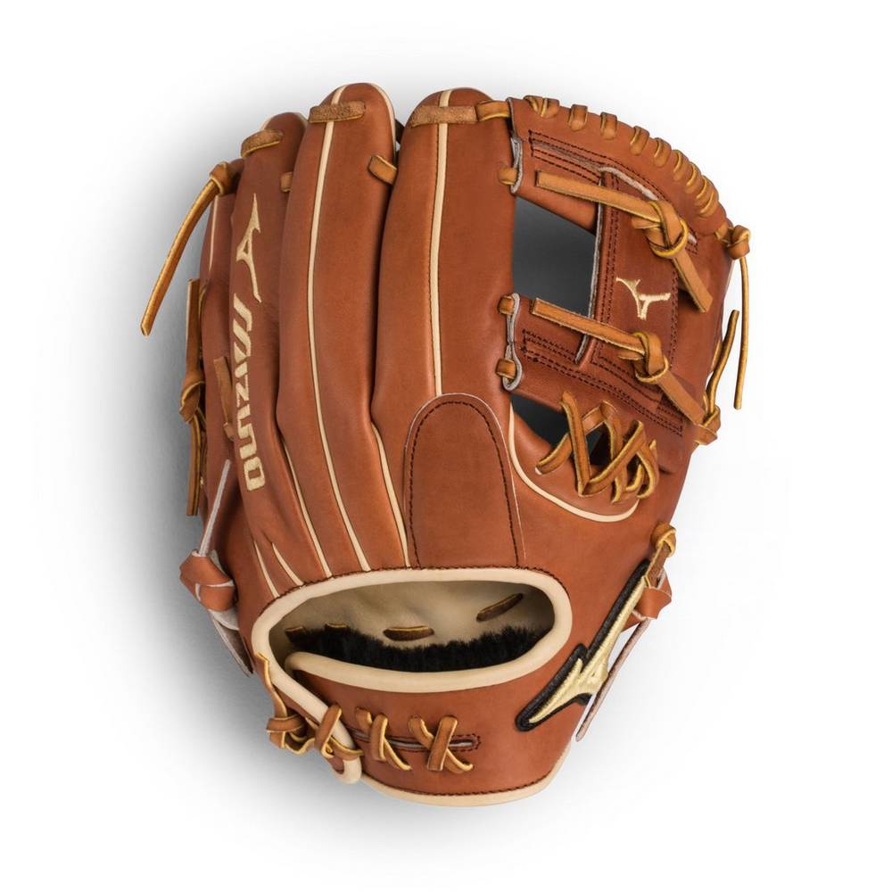 Damske Rukavice Mizuno Pro Select Infield 11.5" - Regular Pocket Baseball Hnede Vypredaj OVMF41605